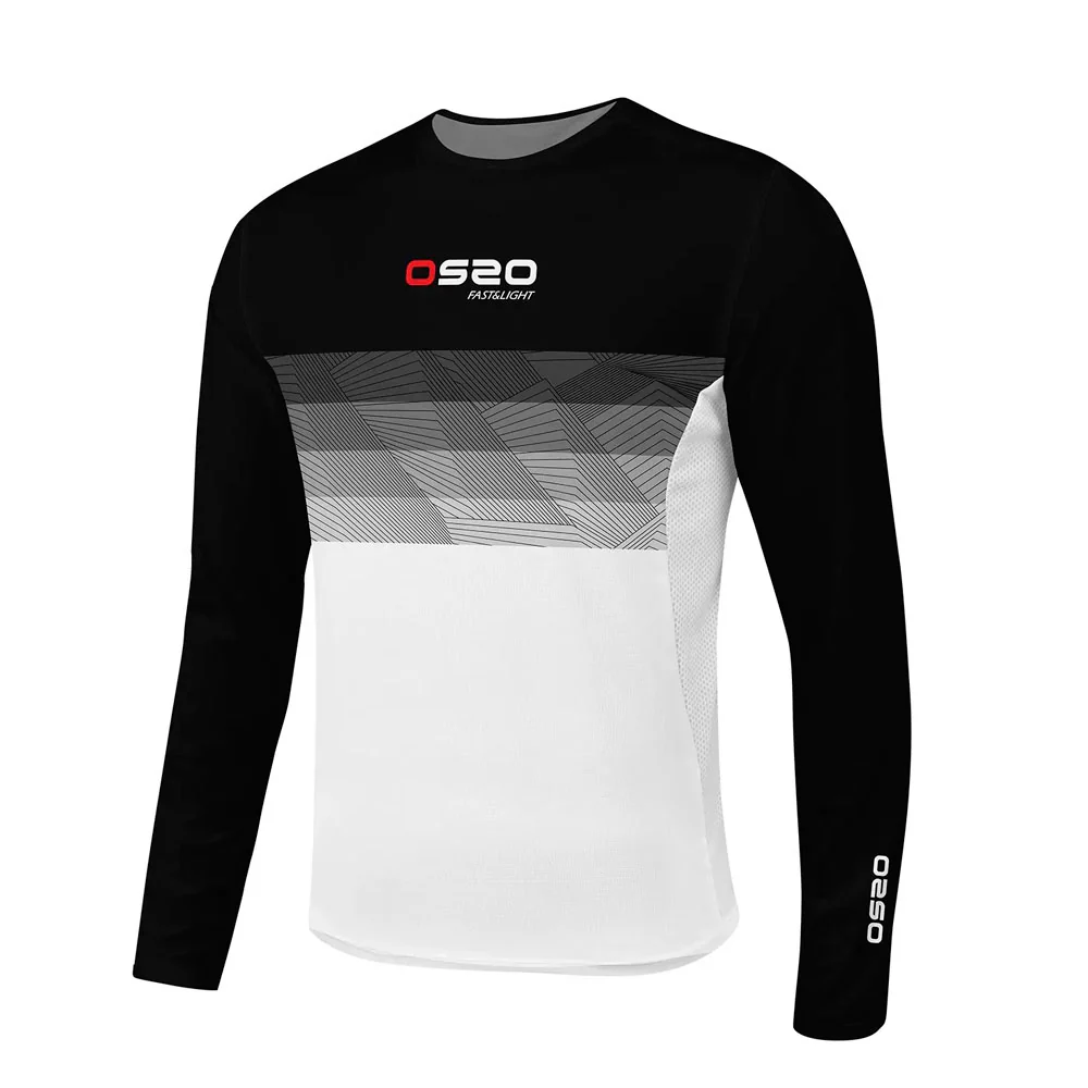 CAMISETA MANGA LARGA OS2O GRADIENT - Black / White