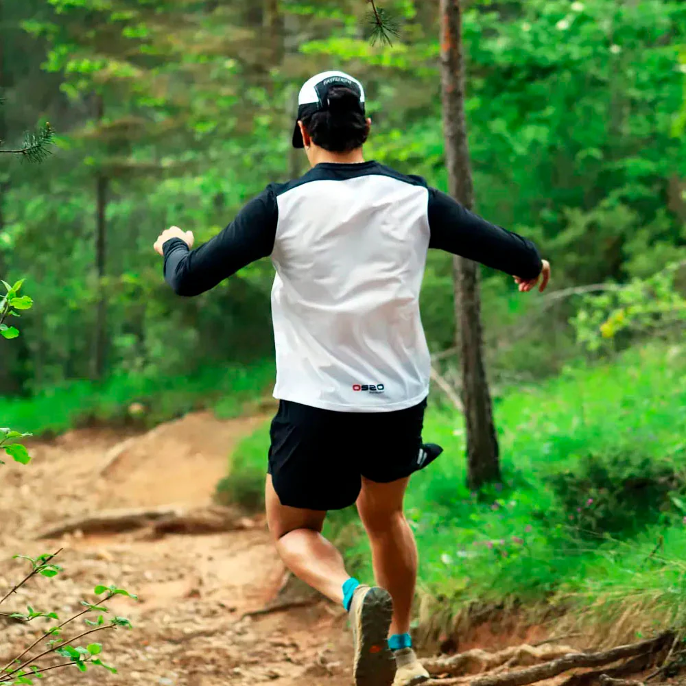 CAMISETA MANGA LARGA OS2O GRADIENT - Black / White - Imagen 8