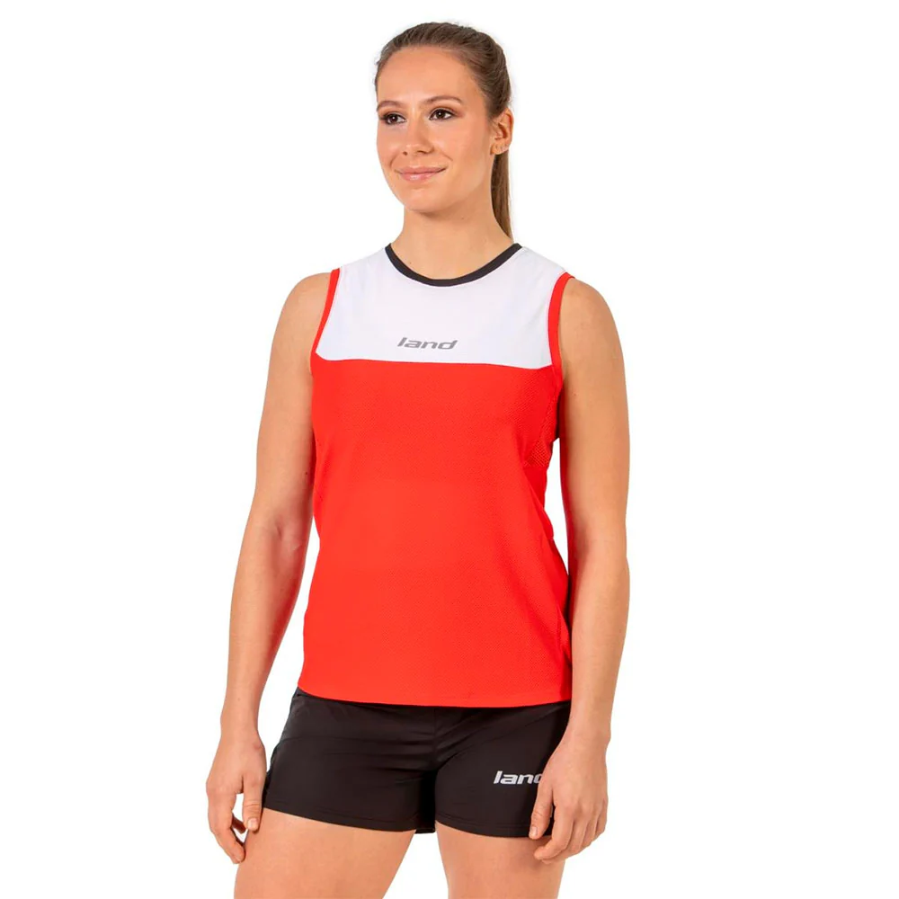 CAMISETA TIRANTES LAND TANK MUJER - Rojo