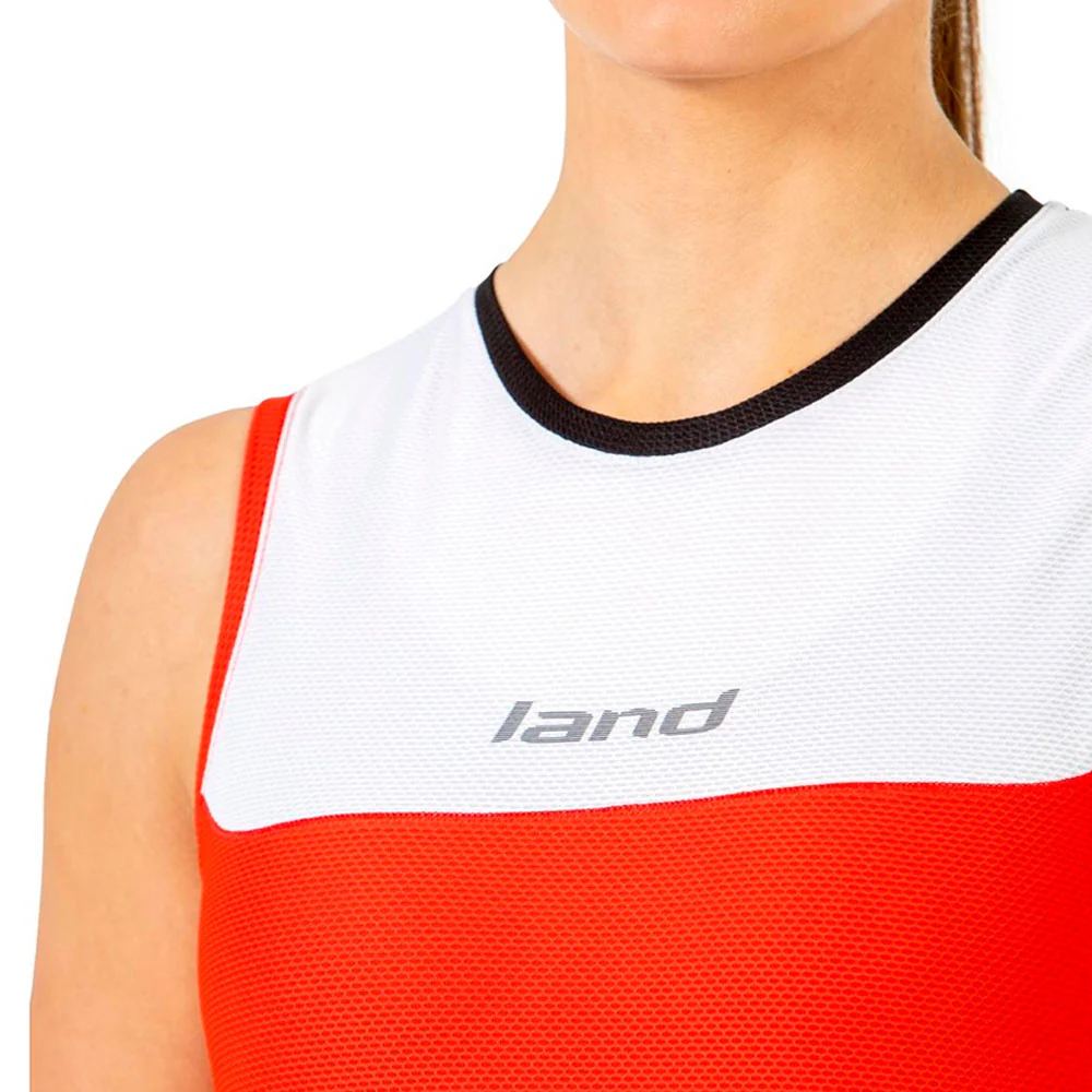 CAMISETA TIRANTES LAND TANK MUJER - Rojo - Imagen 4