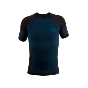 CAMISETA TÉRMICA MANGA CORTA LAND AIR - Negro / Azul