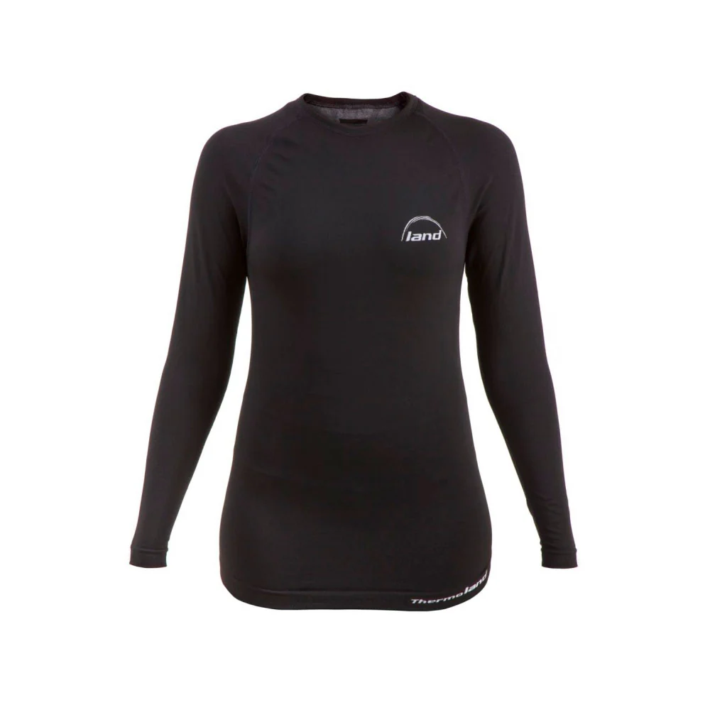 CAMISETA TÉRMICA MANGA LARGA LAND COLD MUJER - Negro - Imagen 2