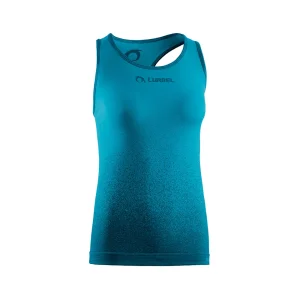 CAMISETA DE TIRANTES LURBEL SAMBA MUJER TURQUESA / NEGRO