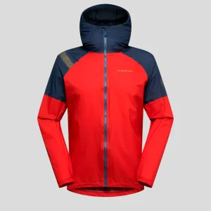 CHAQUETA IMPERMEABLE LA SPORTIVA POCKETSHELL JKT - Mountain Red / Night Sky