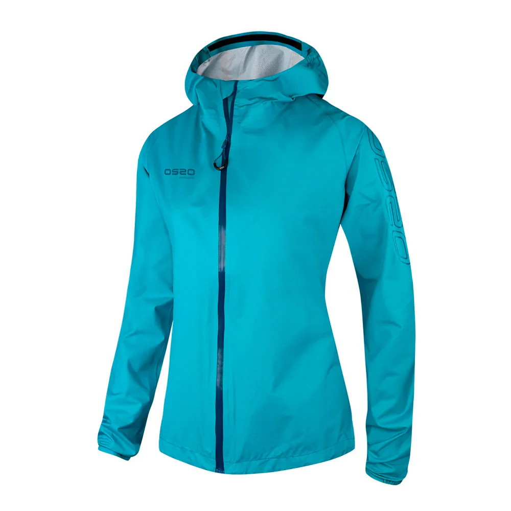 CHAQUETA IMPERMEABLE OS2O O2 WATERPROOF TRAIL SPEED ZIP 30K MUJER - Bluebird - Imagen 2