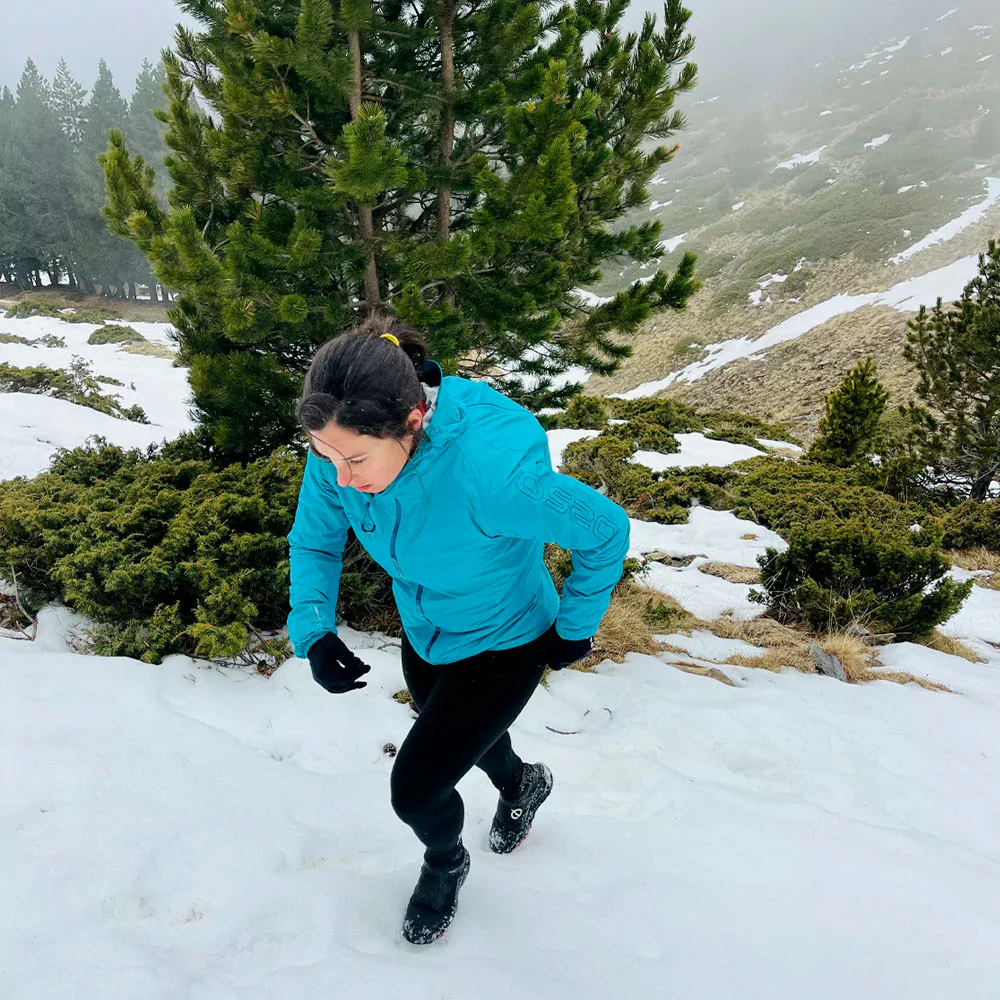 CHAQUETA IMPERMEABLE OS2O O2 WATERPROOF TRAIL SPEED ZIP 30K MUJER - Bluebird - Imagen 3