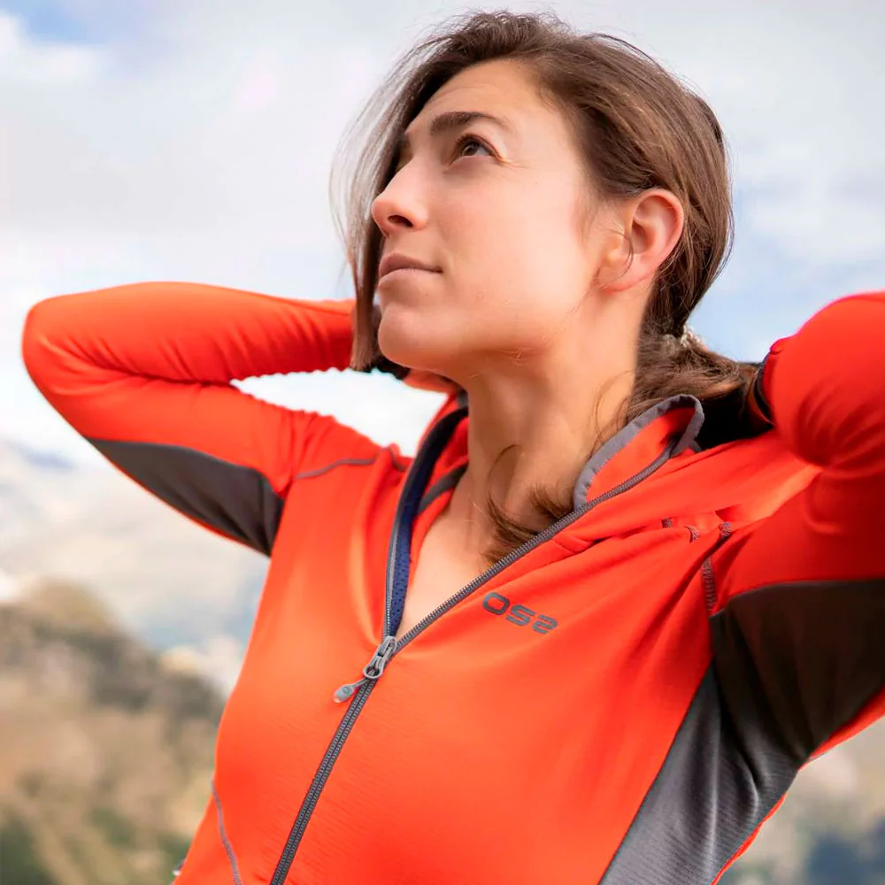 CHAQUETA OS2O POLAIR GRID MUJER - Coral - Imagen 3