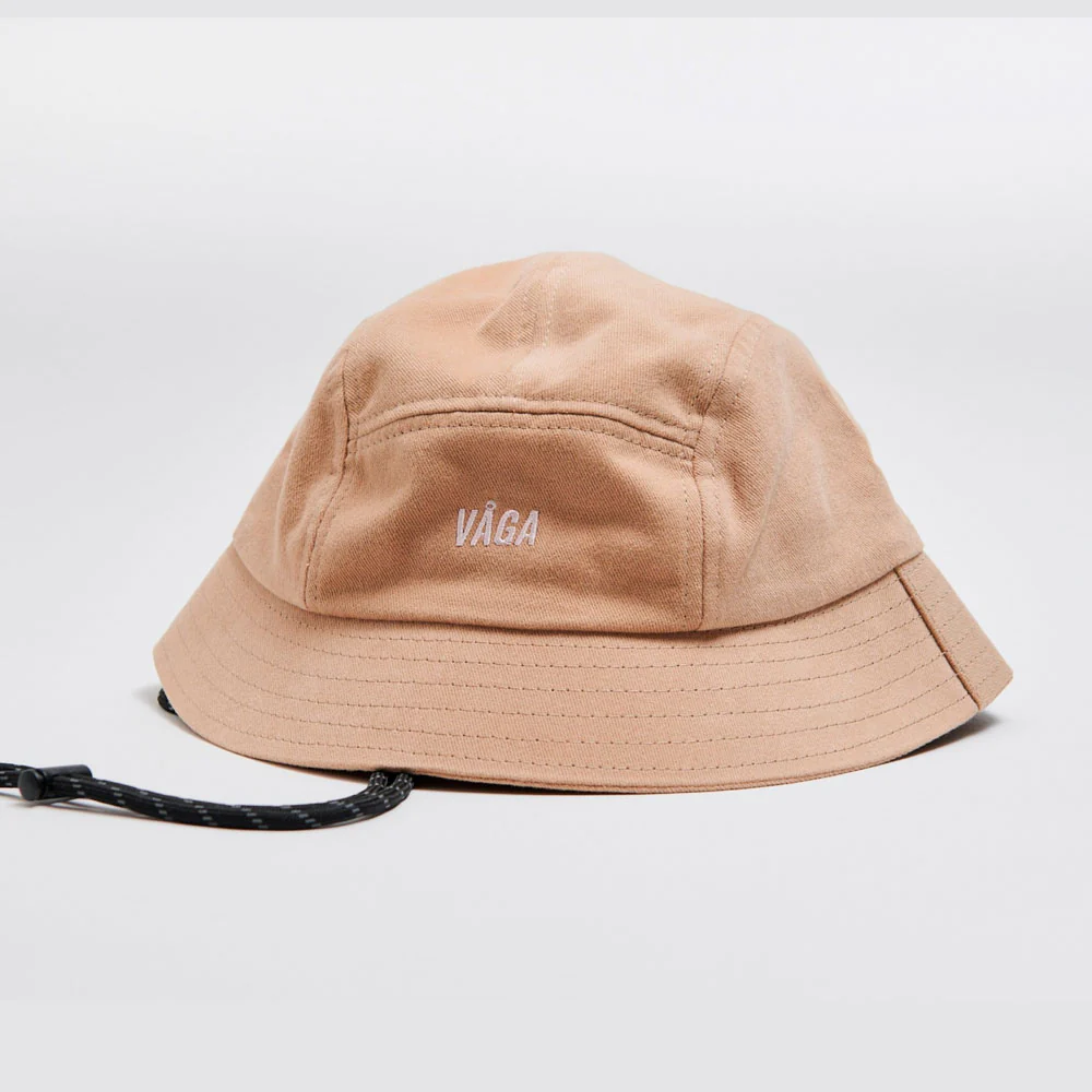 GORRO VÅGA WASHED COTTON BUCKET - Sand / Navy Blue - Imagen 2