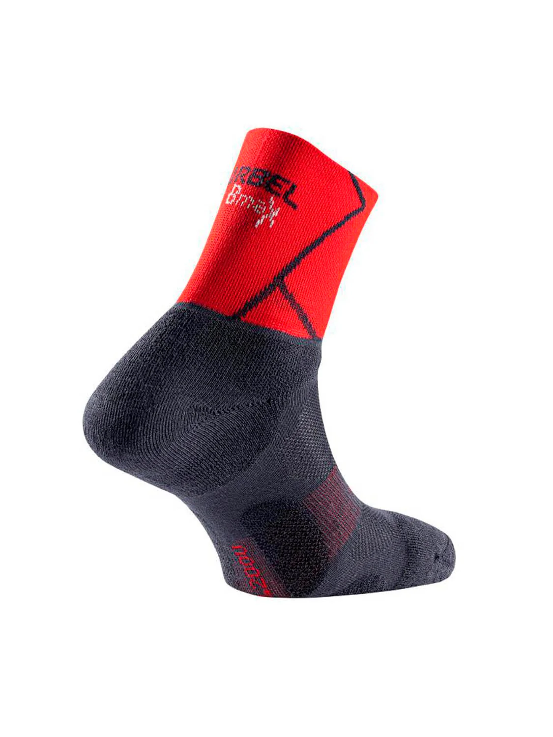 CALCETINES LURBEL TRACK FOUR - Gris Marengo / Rojo - Imagen 3