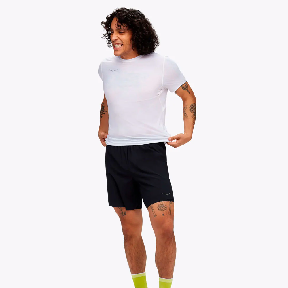 MALLA PANTALÓN HOKA GLIDE 18CMS - Black - Imagen 5