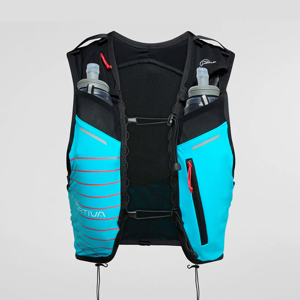 MOCHILA CHALECO LA SPORTIVA TRAIL 5L - Malibu Blue / Hibiscus - Imagen 2