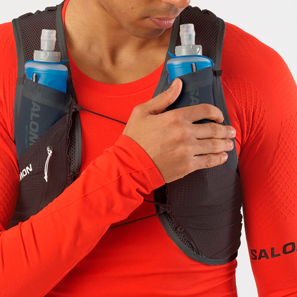 MOCHILA CHALECO SALOMON S/LAB PULSAR 3 - Fiery Red / Andorra / Orange Pop - Imagen 5