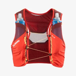 MOCHILA CHALECO SALOMON S/LAB PULSAR 3 - Fiery Red / Andorra / Orange Pop