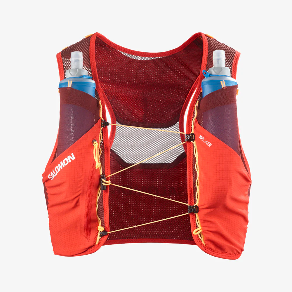 MOCHILA CHALECO SALOMON S/LAB PULSAR 3 - Fiery Red / Andorra / Orange Pop