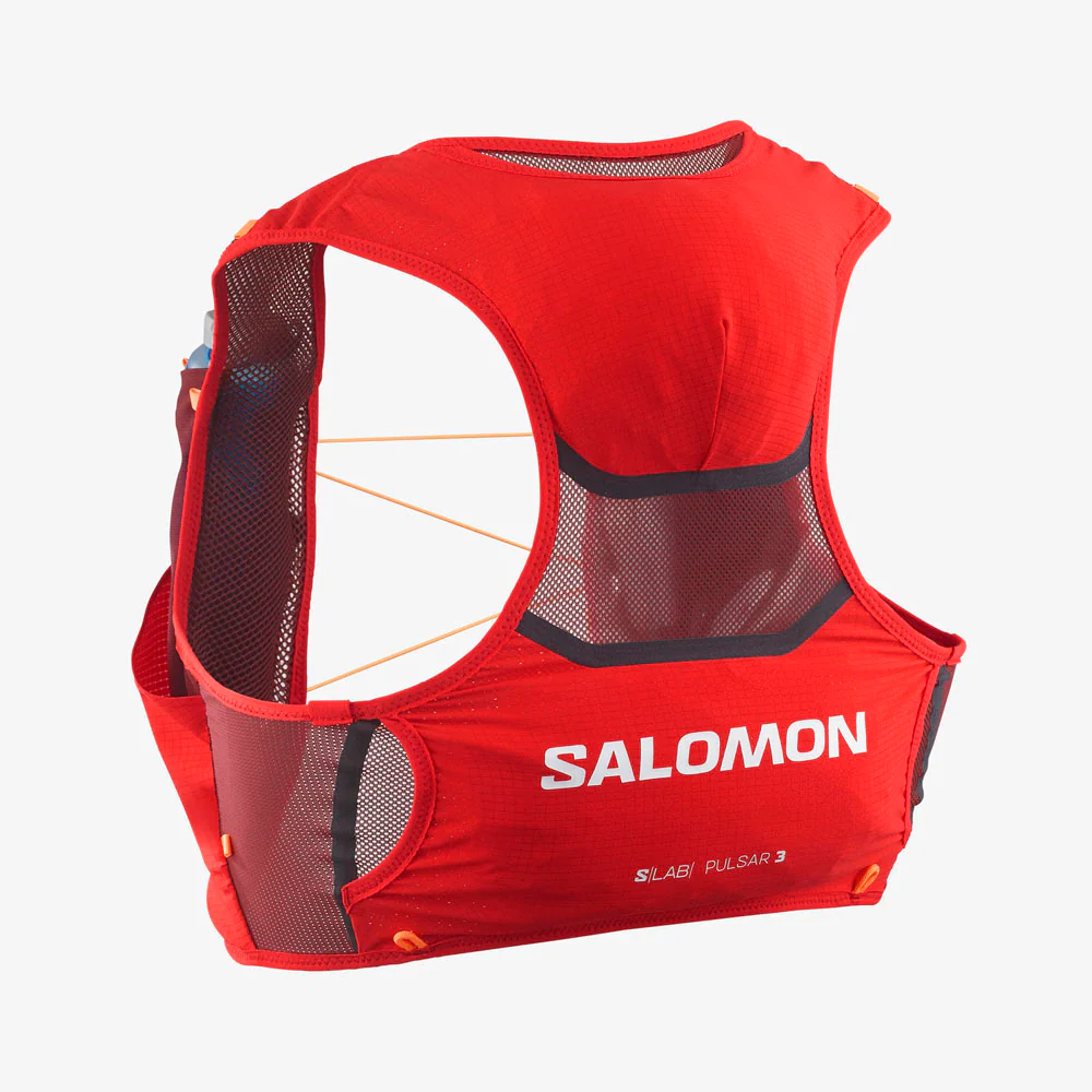 MOCHILA CHALECO SALOMON S/LAB PULSAR 3 - Fiery Red / Andorra / Orange Pop - Imagen 4