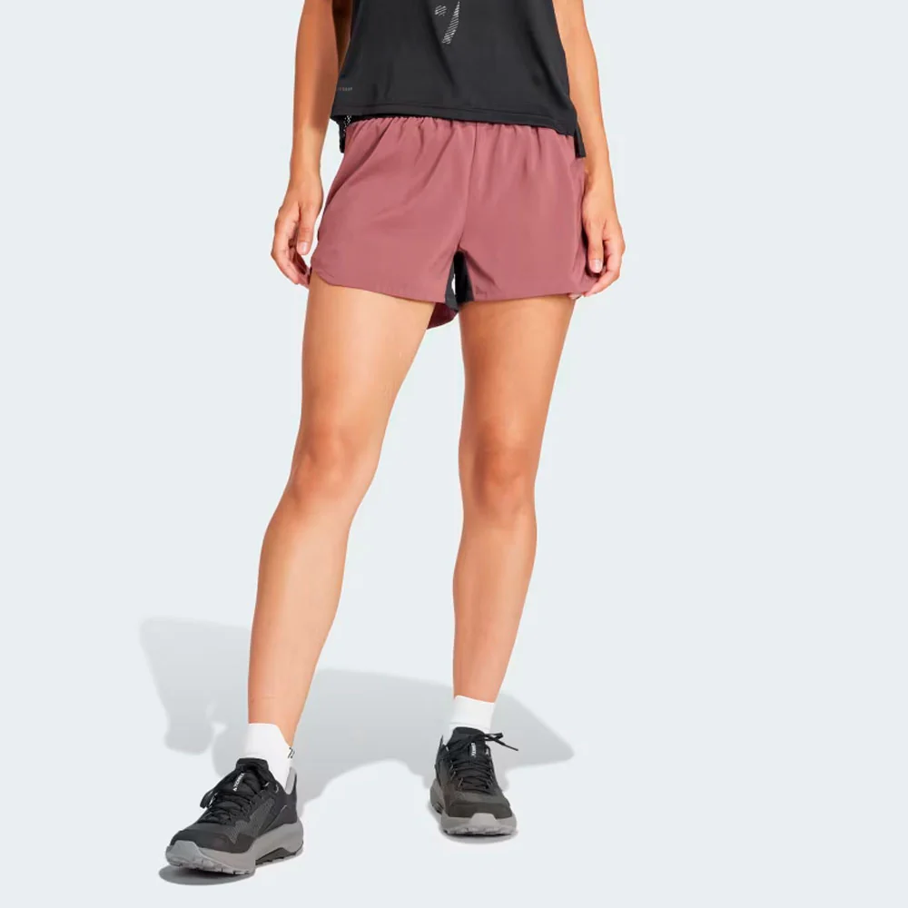 PANTALÓN CORTO ADIDAS TERREX AGRAVIC MUJER - Burgundy - Imagen 5