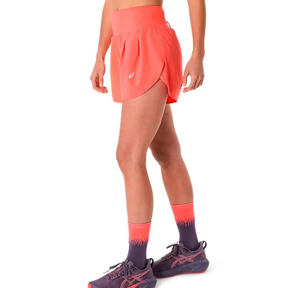 PANTALÓN CORTO ASICS ROAD MUJER - Coral Reef - Imagen 3
