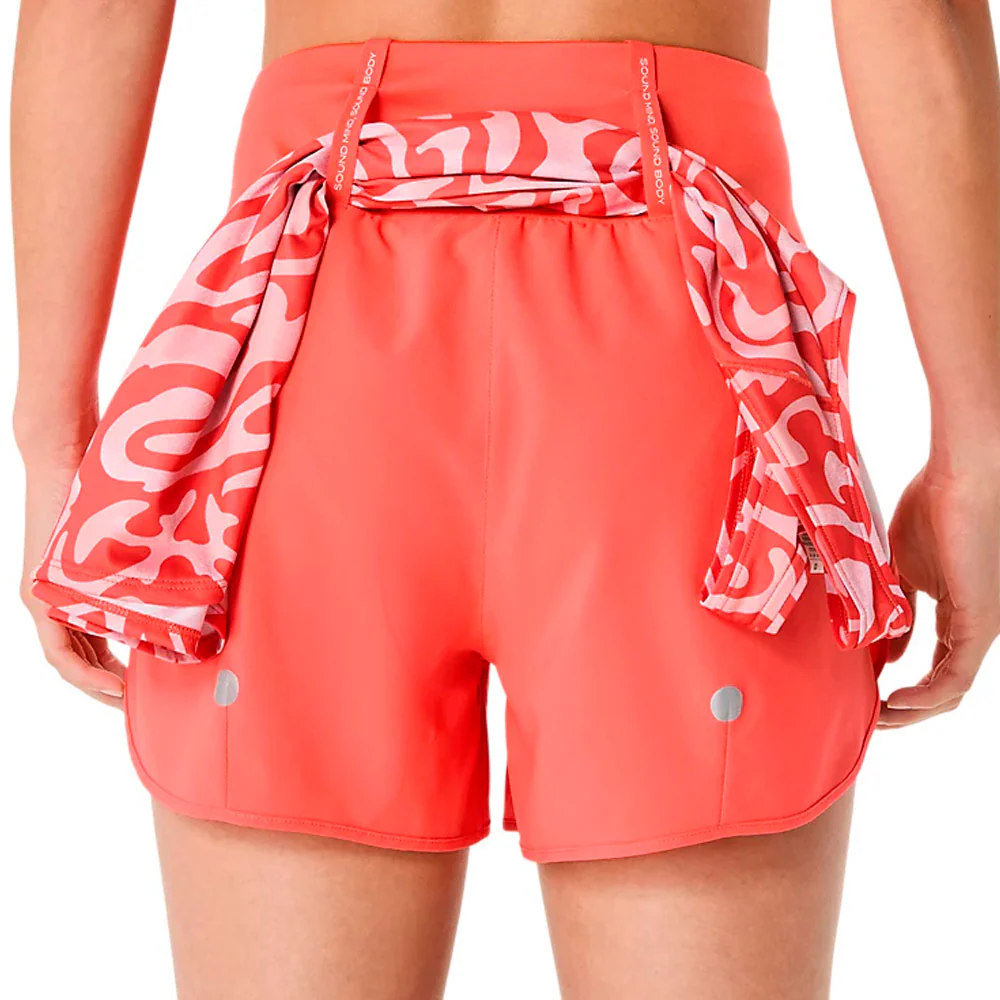 PANTALÓN CORTO ASICS ROAD MUJER - Coral Reef - Imagen 5