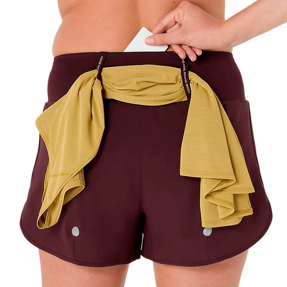 PANTALÓN CORTO ASICS ROAD MUJER - Dark Currant - Imagen 4