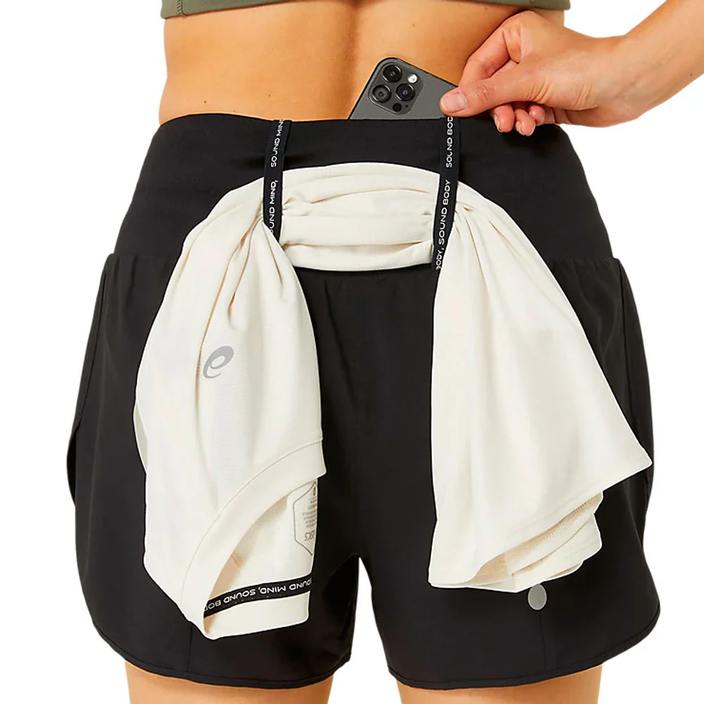 PANTALÓN CORTO ASICS ROAD MUJER - Negro - Imagen 6