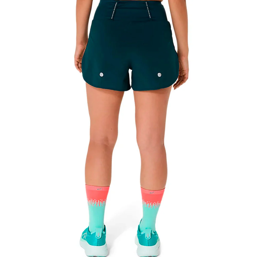 PANTALÓN CORTO ASICS ROAD MUJER - Saxon Green - Imagen 3