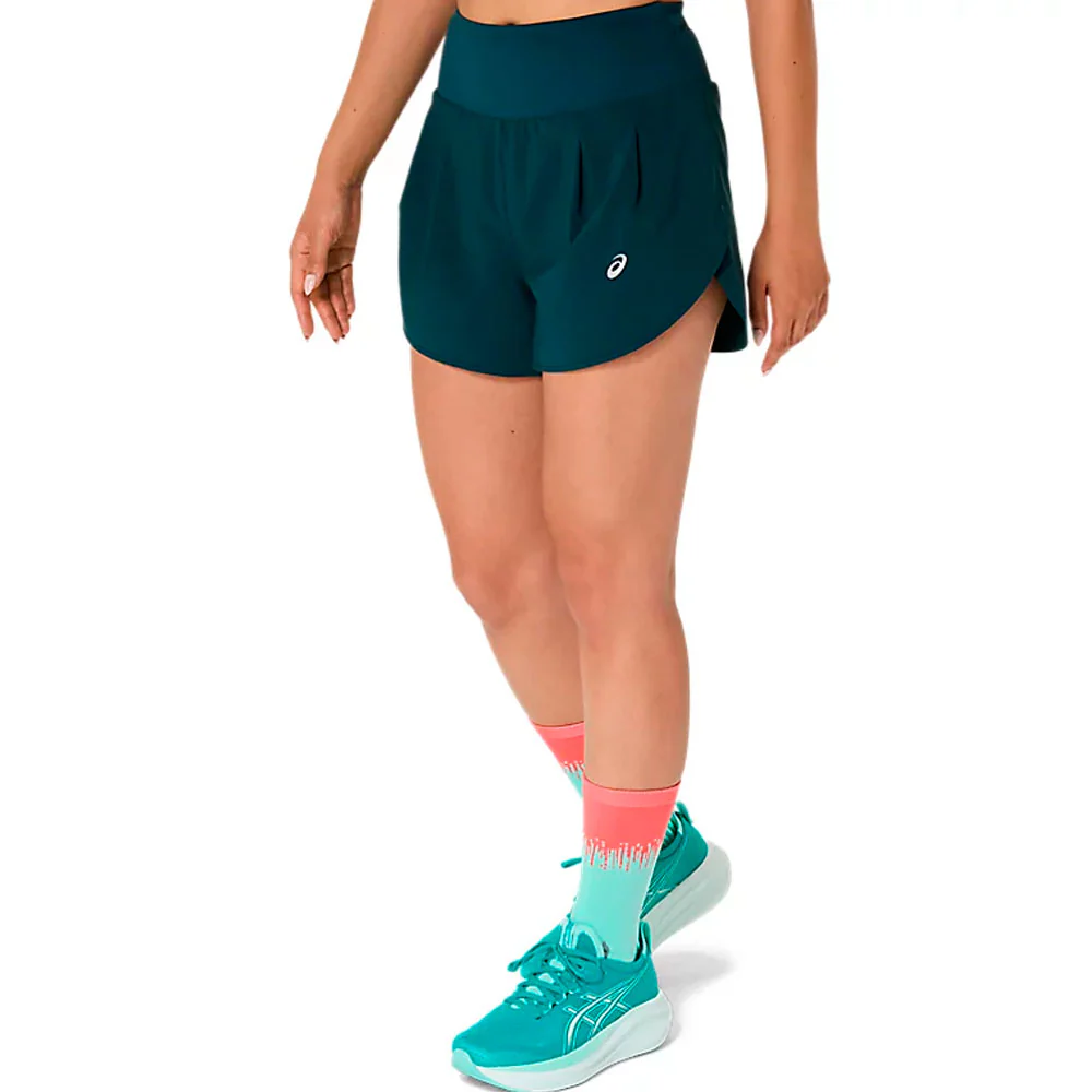 PANTALÓN CORTO ASICS ROAD MUJER - Saxon Green