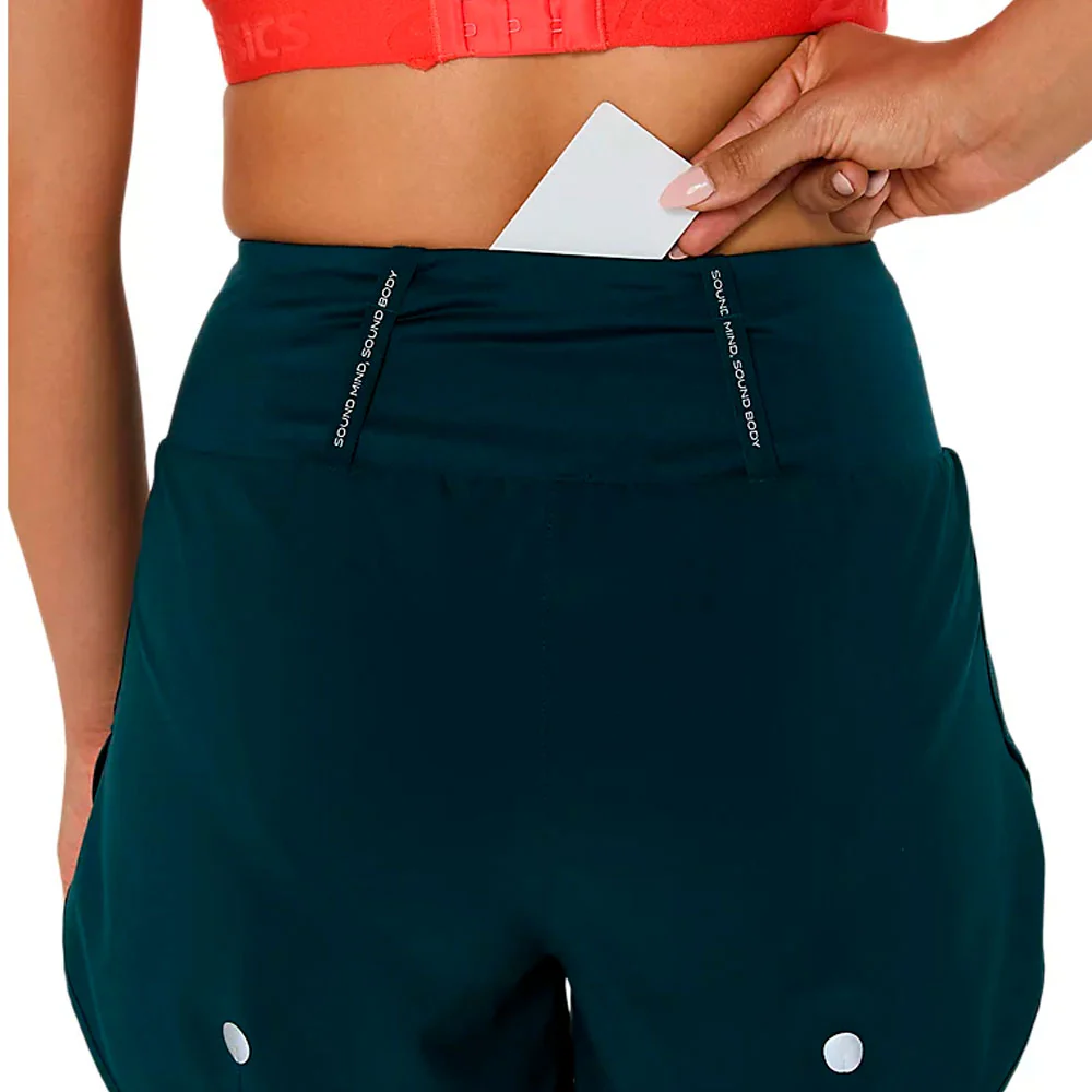 PANTALÓN CORTO ASICS ROAD MUJER - Saxon Green - Imagen 6