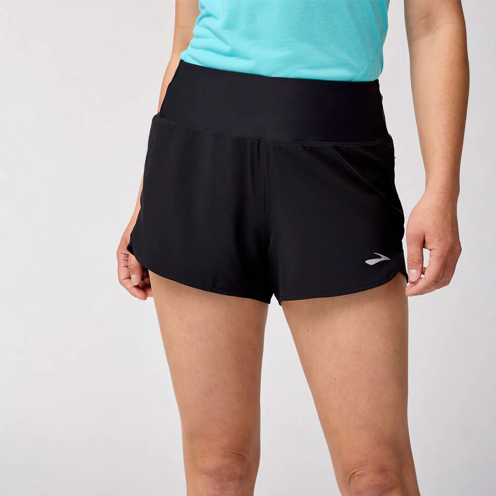 PANTALÓN CORTO BROOKS CHASER 3" MUJER - Negro - Imagen 3