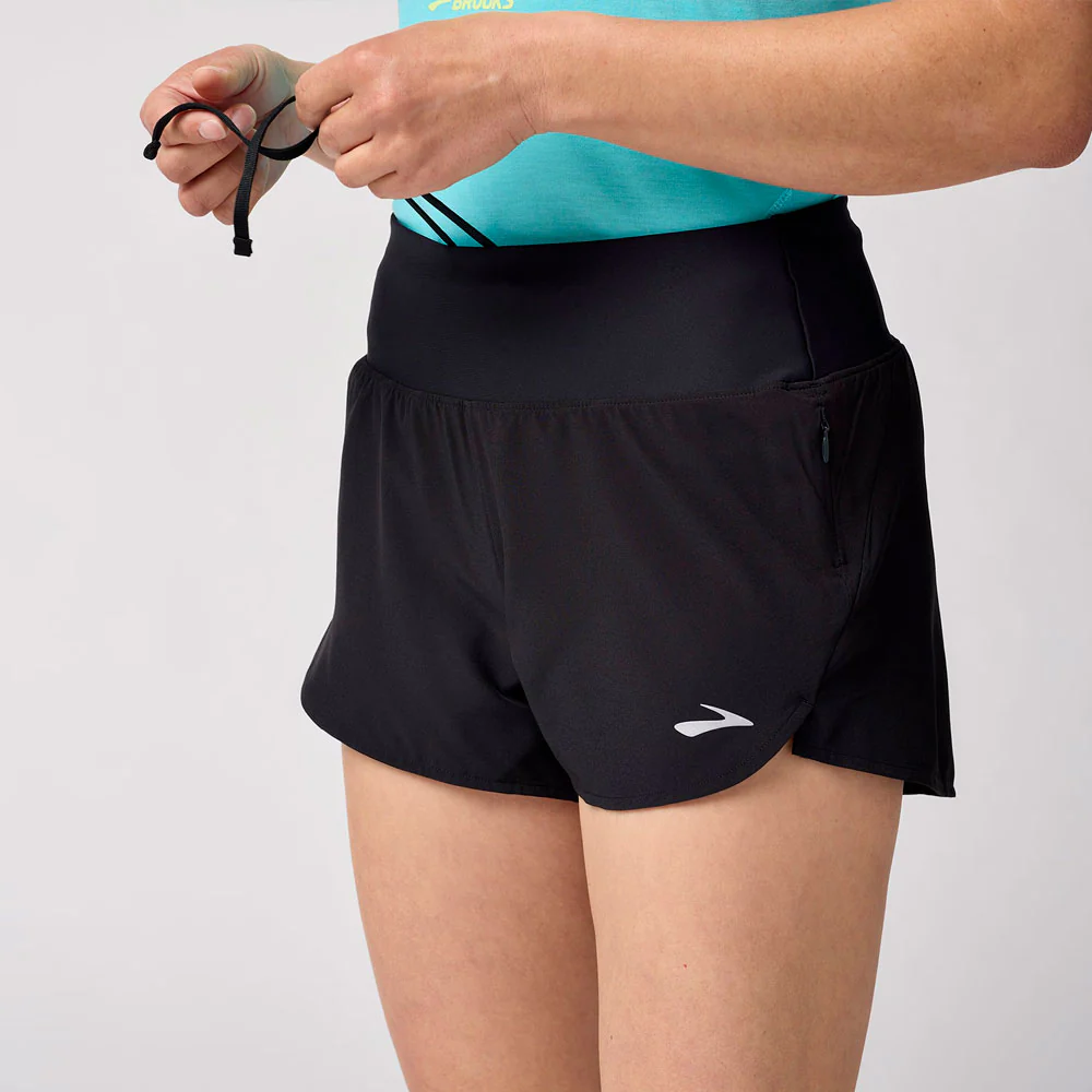 PANTALÓN CORTO BROOKS CHASER 3" MUJER - Negro - Imagen 4