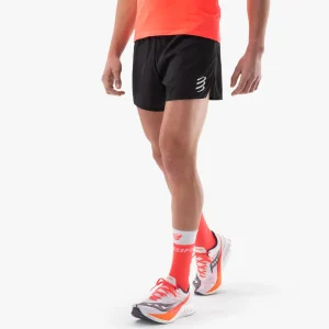 PANTALÓN CORTO COMPRESSPORT RACING SPLIT - Black