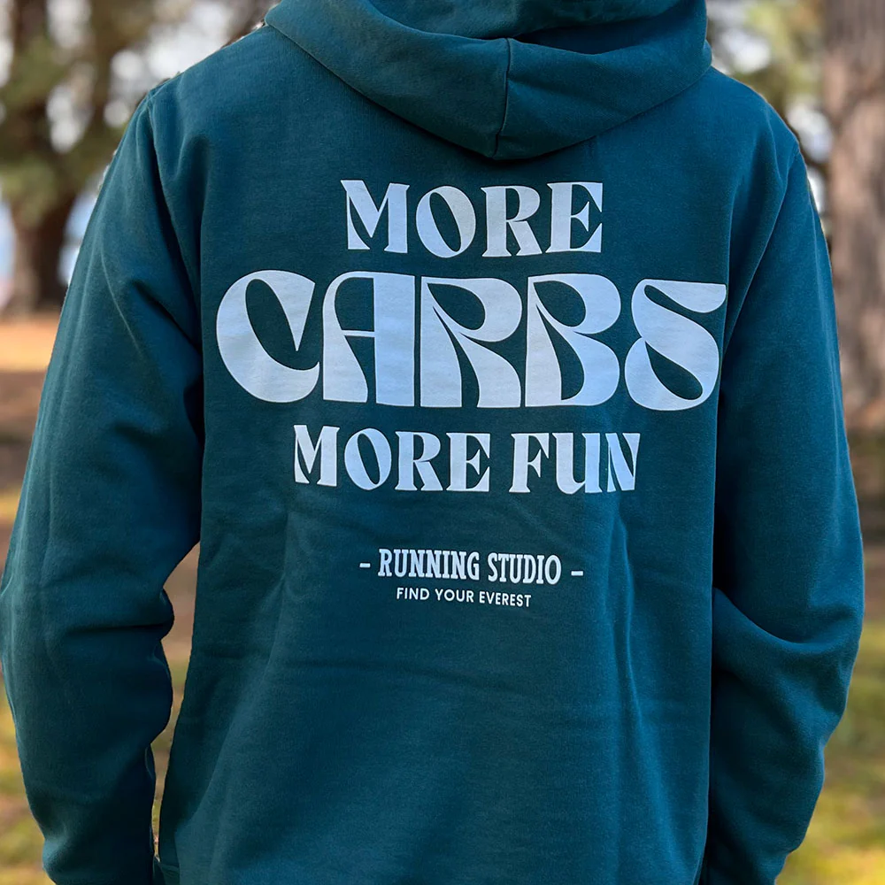 SUDADERA FIND YOUR EVEREST - MORE CARBS MORE FUN - Mori - Imagen 3