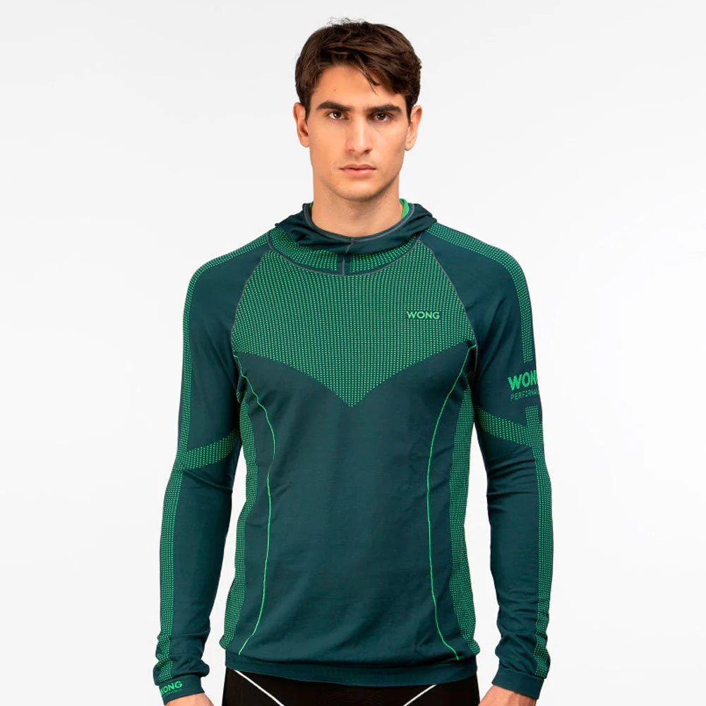 SUDADERA WONG CAM - Verde petróleo