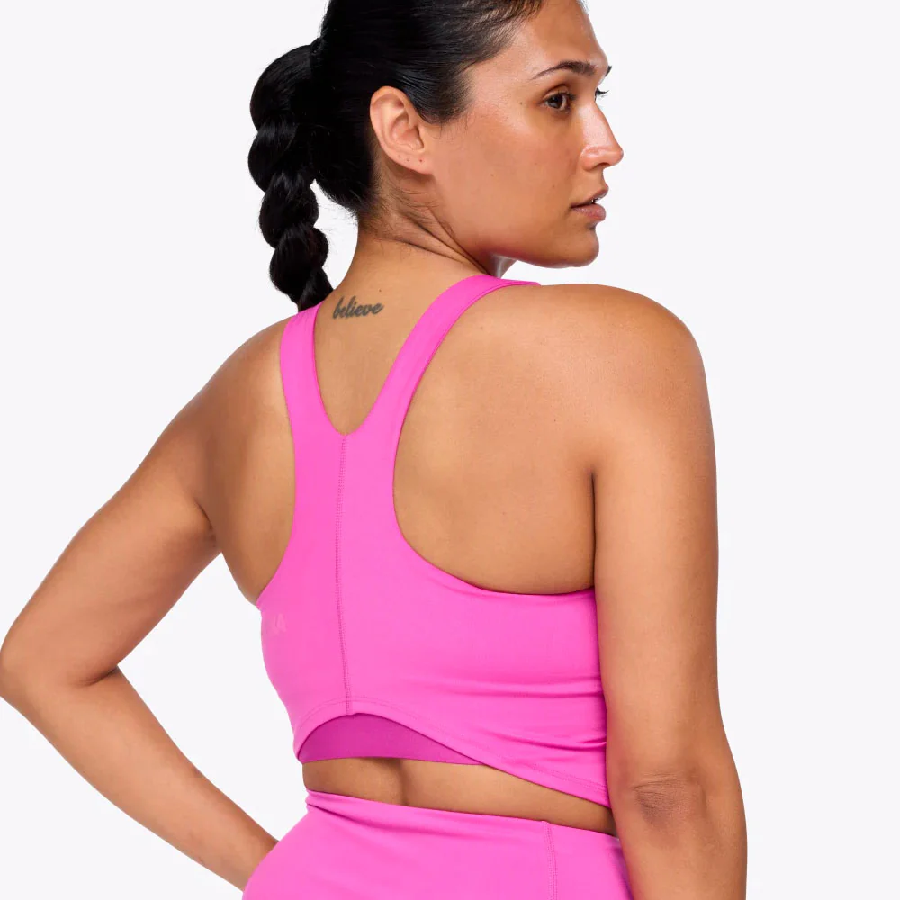 SUJETADOR DEPORTIVO HOKA ELARO - Fucsia - Imagen 3